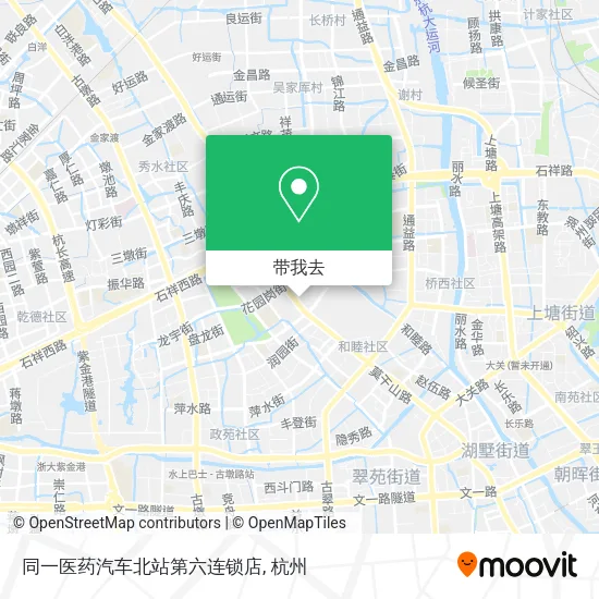 同一医药汽车北站第六连锁店地图