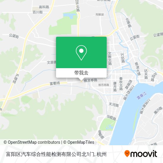 富阳区汽车综合性能检测有限公司北1门地图