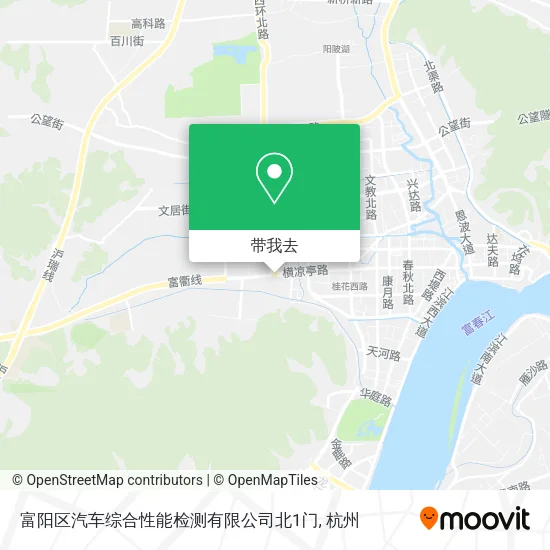 富阳区汽车综合性能检测有限公司北1门地图