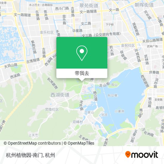 杭州植物园-南门地图