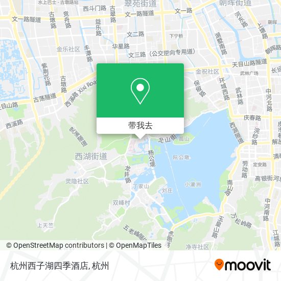 杭州西子湖四季酒店地图