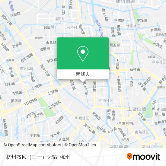 杭州杰风（三一）运输地图