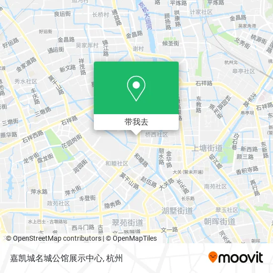 嘉凯城名城公馆展示中心地图
