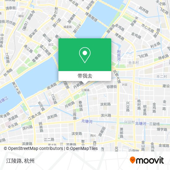 江陵路地图