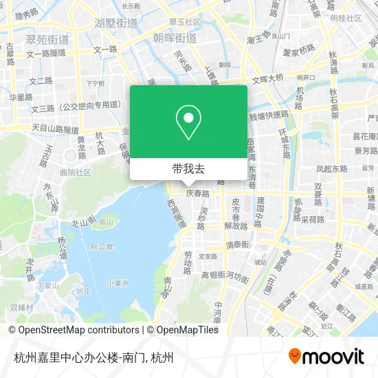 杭州嘉里中心办公楼-南门地图