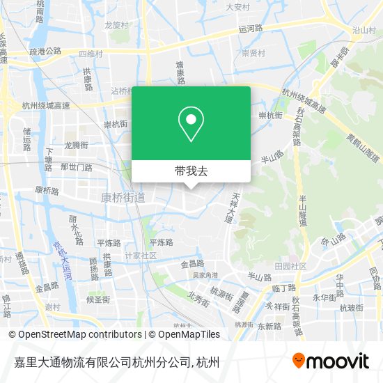 嘉里大通物流有限公司杭州分公司地图