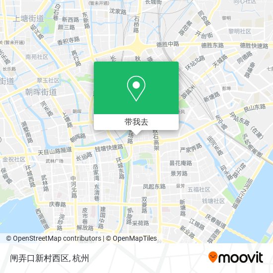 闸弄口新村西区地图