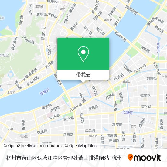 杭州市萧山区钱塘江灌区管理处萧山排灌闸站地图