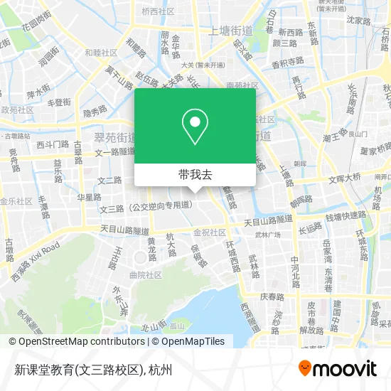新课堂教育(文三路校区)地图