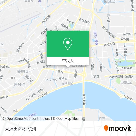 天涯美食坊地图