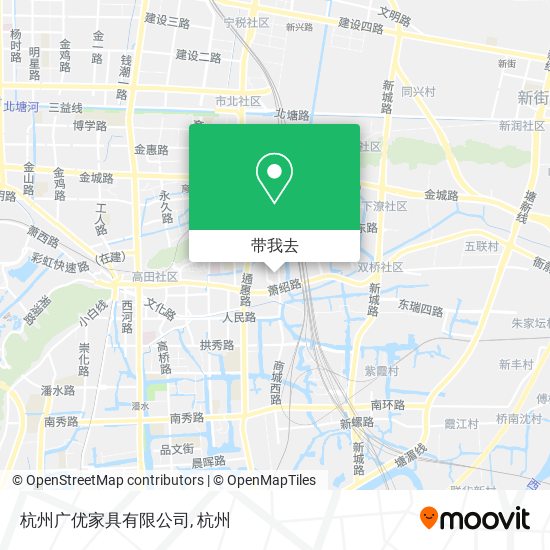 杭州广优家具有限公司地图