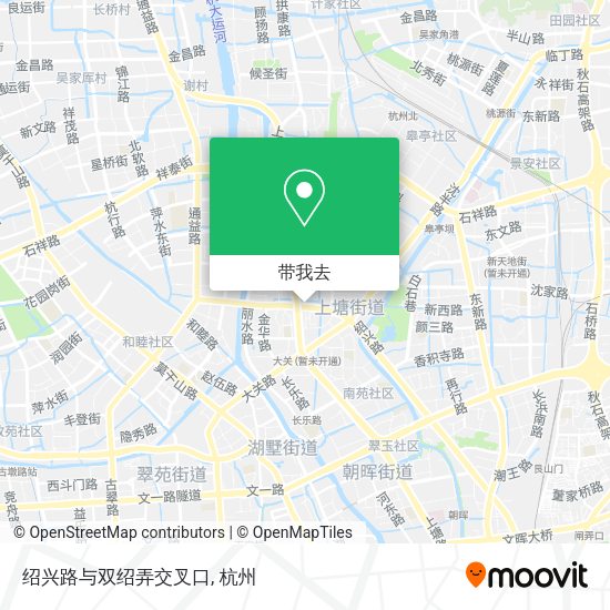 绍兴路与双绍弄交叉口地图