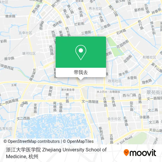 浙江大学医学院 Zhejiang University School of Medicine地图