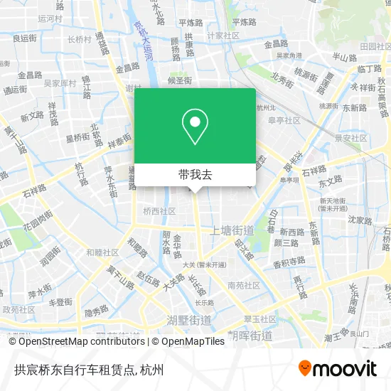 拱宸桥东自行车租赁点地图
