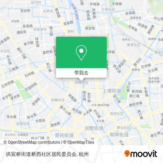 拱宸桥街道桥西社区居民委员会地图