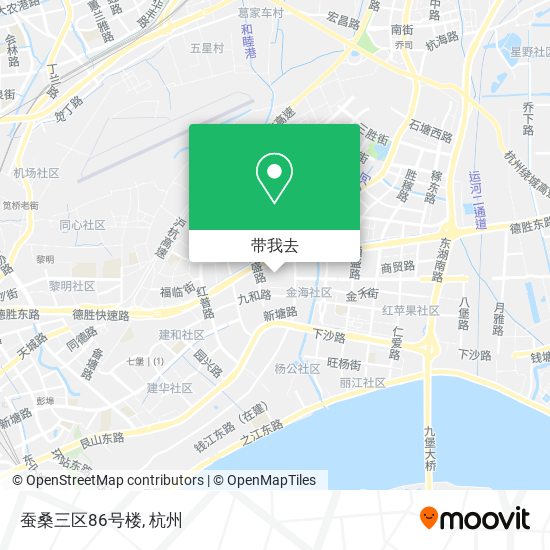 蚕桑三区86号楼地图