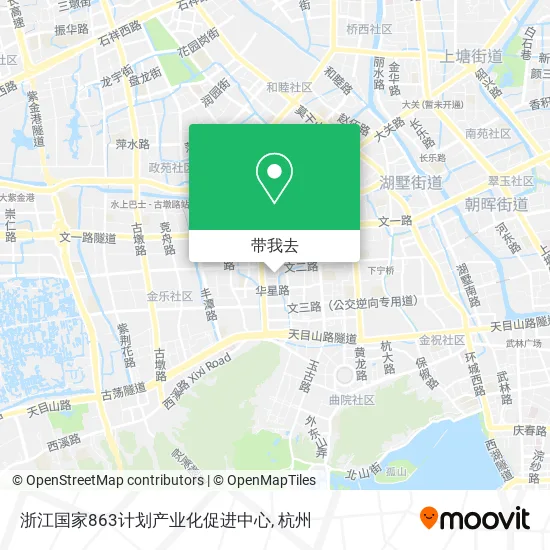 浙江国家863计划产业化促进中心地图