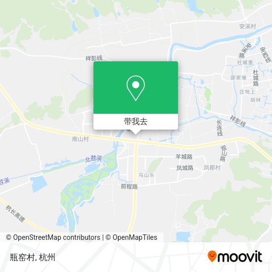 瓶窑村地图