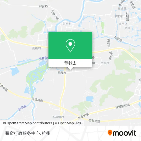瓶窑行政服务中心地图