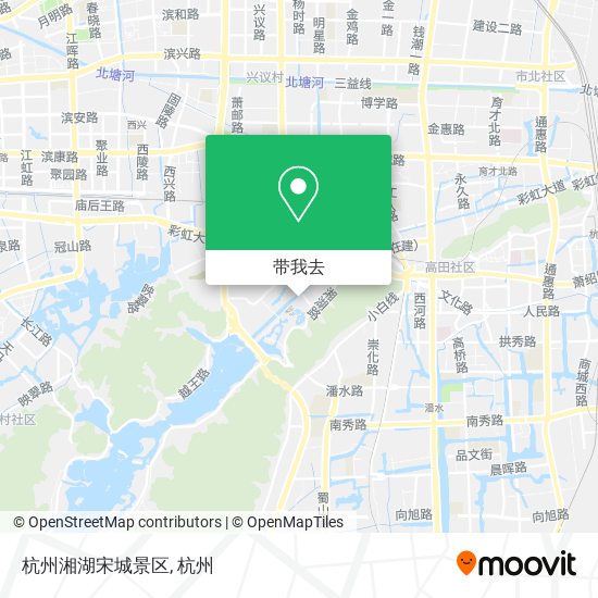 杭州湘湖宋城景区地图