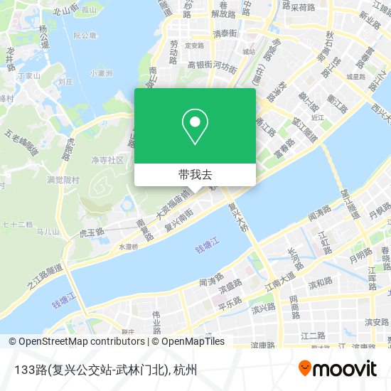 133路(复兴公交站-武林门北)地图
