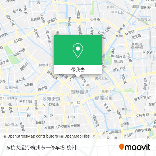 东杭大运河·杭州东一停车场地图
