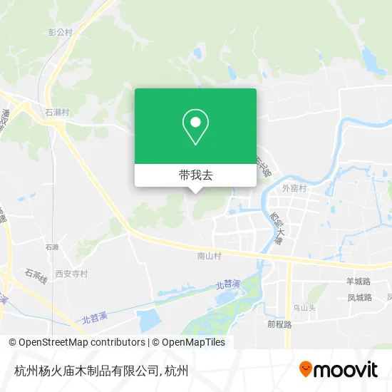杭州杨火庙木制品有限公司地图