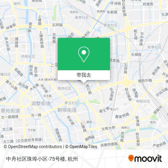 中舟社区珠埠小区-75号楼地图