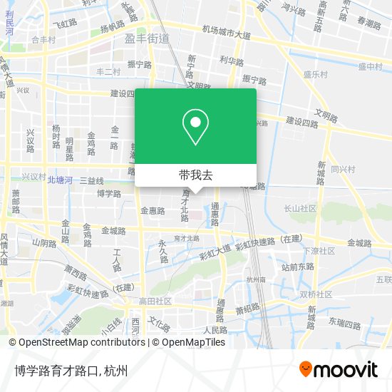 博学路育才路口地图