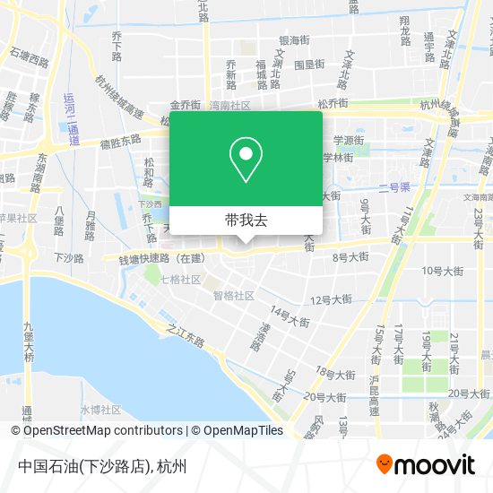 中国石油(下沙路店)地图