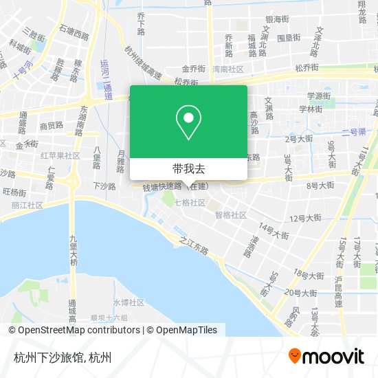 杭州下沙旅馆地图