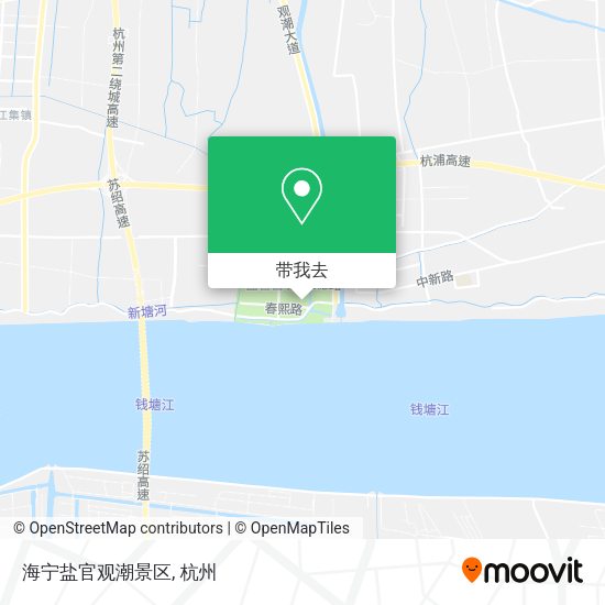 海宁盐官观潮景区地图