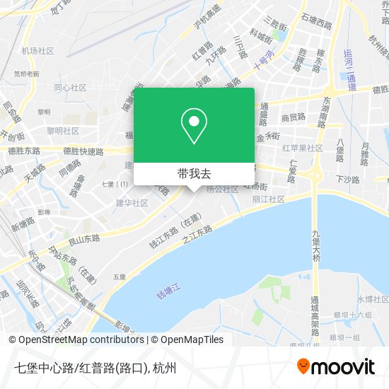 七堡中心路/红普路(路口)地图