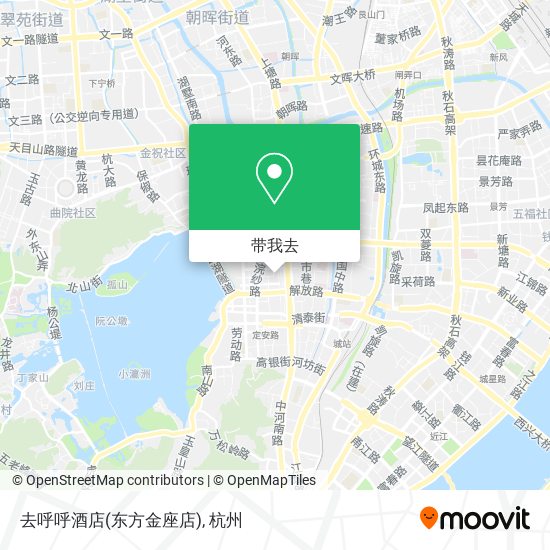 去呼呼酒店(东方金座店)地图