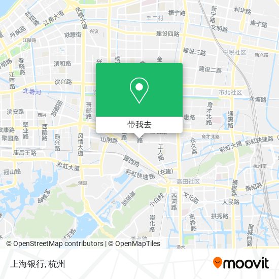 上海银行地图