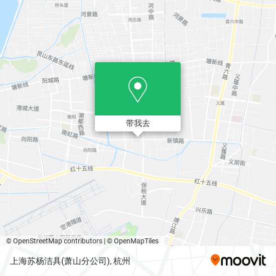 上海苏杨洁具(萧山分公司)地图