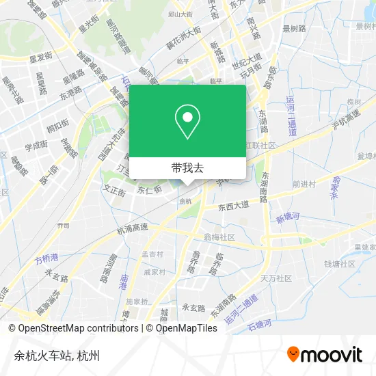 余杭火车站地图