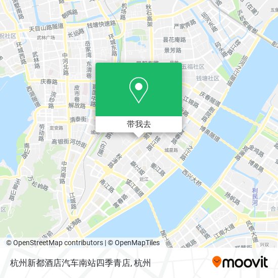 杭州新都酒店汽车南站四季青店地图