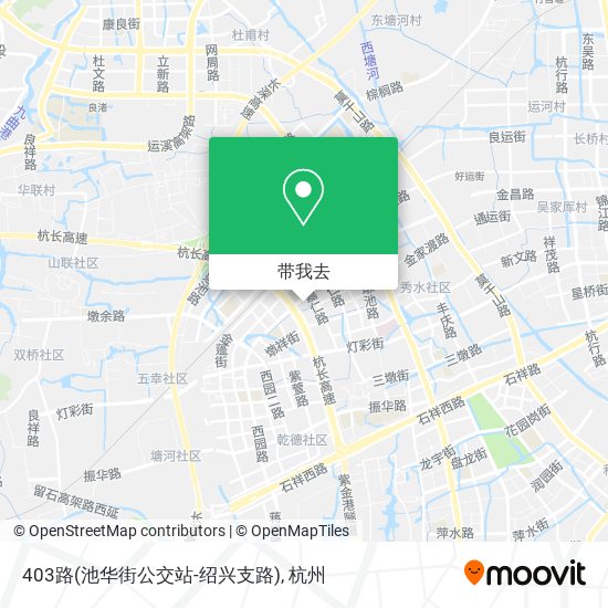 403路(池华街公交站-绍兴支路)地图