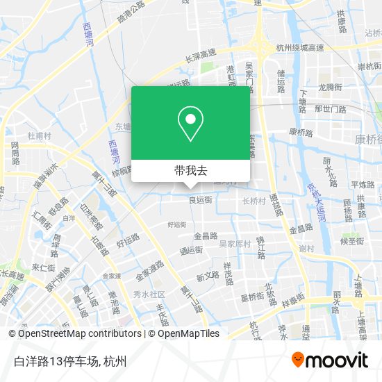 白洋路13停车场地图