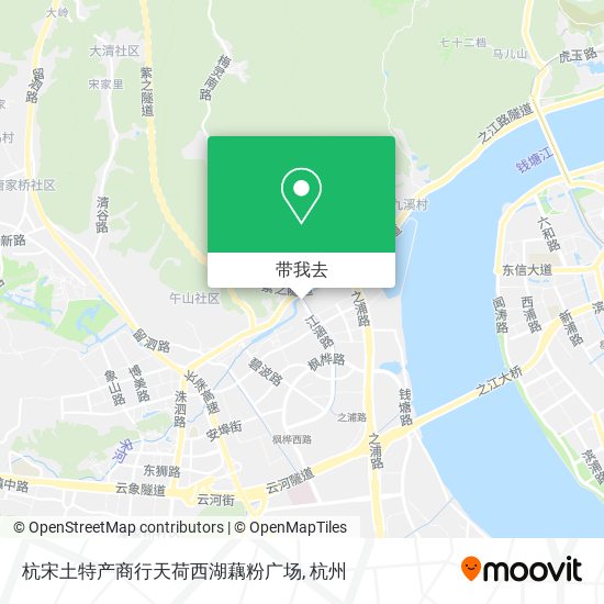 杭宋土特产商行天荷西湖藕粉广场地图