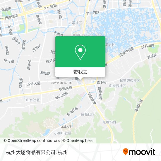 杭州大恩食品有限公司地图