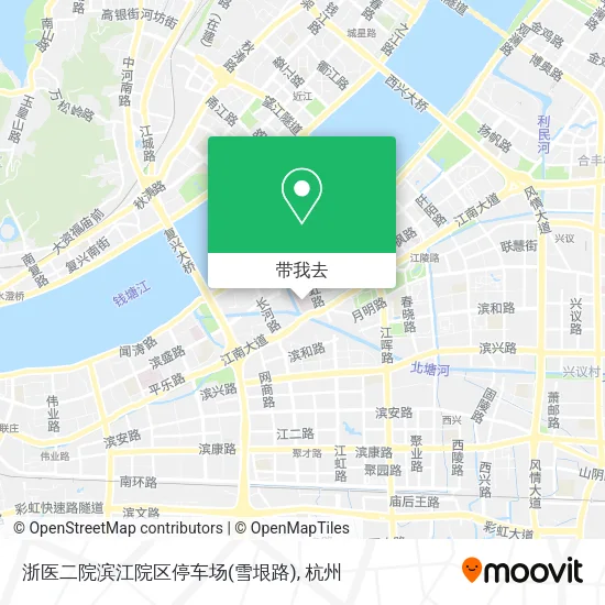 浙医二院滨江院区停车场(雪垠路)地图