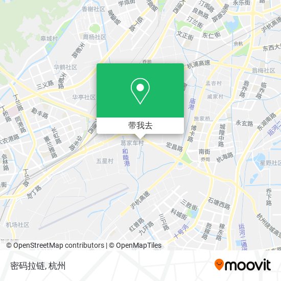 密码拉链地图
