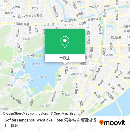 Sofitel Hangzhou Westlake Hotel 索菲特杭州西湖酒店地图