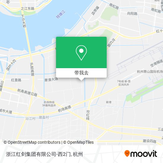 浙江红剑集团有限公司-西2门地图