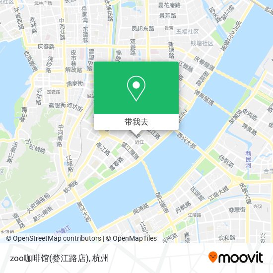 zoo咖啡馆(婺江路店)地图