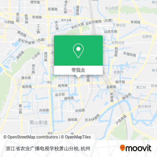 浙江省农业广播电视学校萧山分校地图