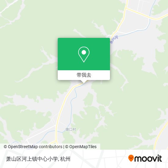 萧山区河上镇中心小学地图