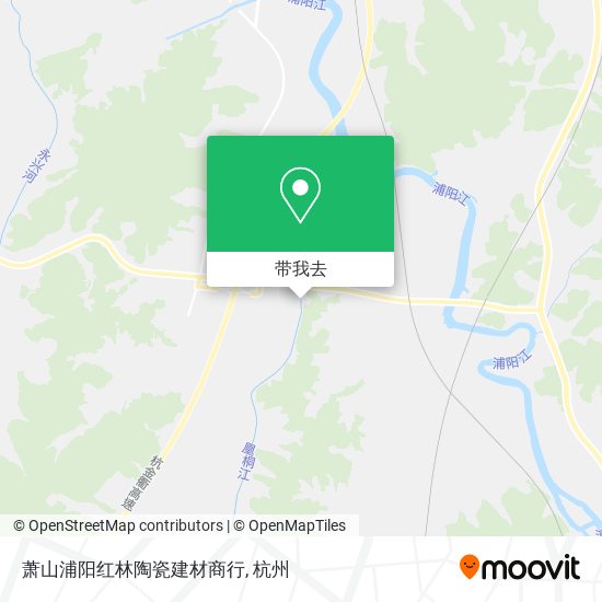 萧山浦阳红林陶瓷建材商行地图